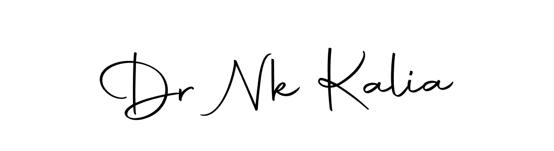 You should practise on your own different ways (Autography-DOLnW) to write your name (Dr Nk Kalia) in signature. don't let someone else do it for you. Dr Nk Kalia signature style 10 images and pictures png