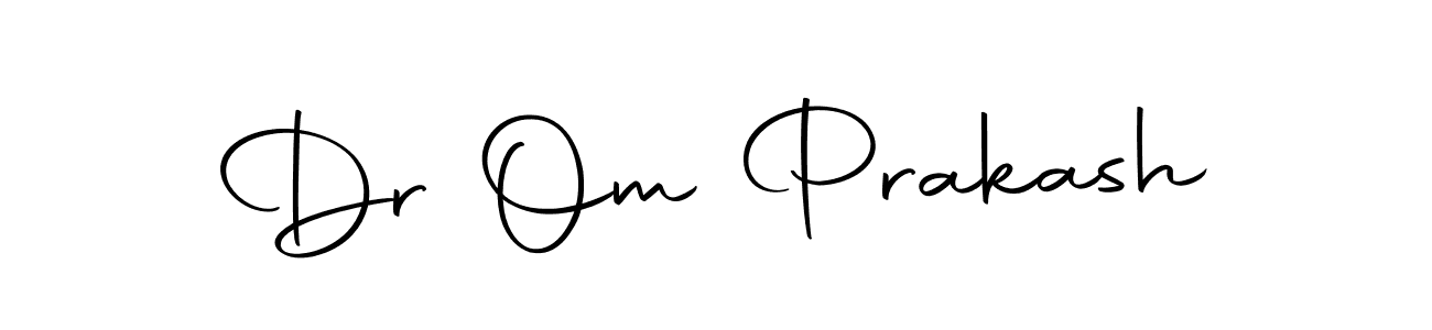 How to make Dr Om Prakash name signature. Use Autography-DOLnW style for creating short signs online. This is the latest handwritten sign. Dr Om Prakash signature style 10 images and pictures png