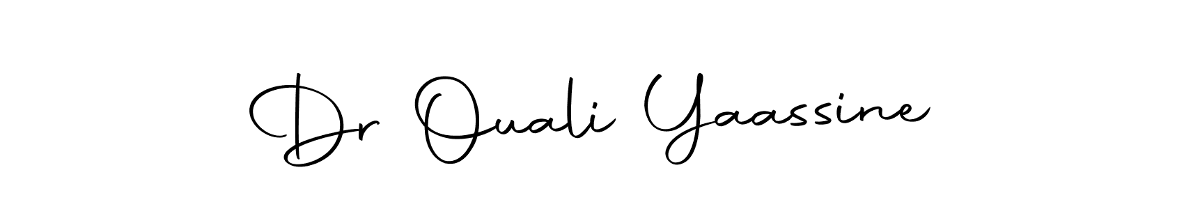 if you are searching for the best signature style for your name Dr Ouali Yaassine. so please give up your signature search. here we have designed multiple signature styles  using Autography-DOLnW. Dr Ouali Yaassine signature style 10 images and pictures png