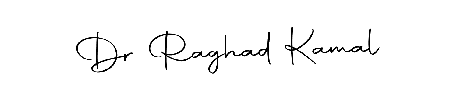 How to make Dr Raghad Kamal name signature. Use Autography-DOLnW style for creating short signs online. This is the latest handwritten sign. Dr Raghad Kamal signature style 10 images and pictures png