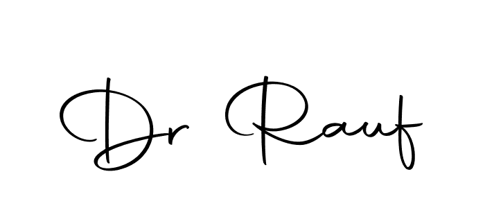 You should practise on your own different ways (Autography-DOLnW) to write your name (Dr Rauf) in signature. don't let someone else do it for you. Dr Rauf signature style 10 images and pictures png