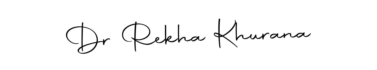 Make a short Dr Rekha Khurana signature style. Manage your documents anywhere anytime using Autography-DOLnW. Create and add eSignatures, submit forms, share and send files easily. Dr Rekha Khurana signature style 10 images and pictures png