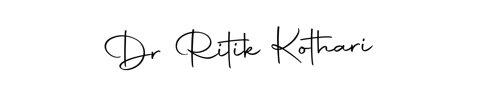 Make a beautiful signature design for name Dr Ritik Kothari. With this signature (Autography-DOLnW) style, you can create a handwritten signature for free. Dr Ritik Kothari signature style 10 images and pictures png