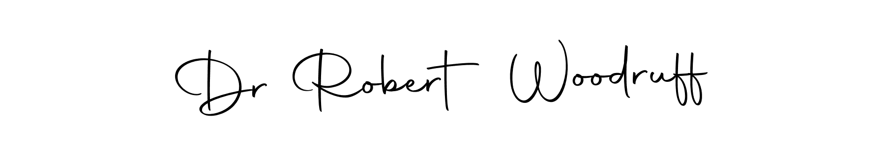 How to make Dr Robert Woodruff name signature. Use Autography-DOLnW style for creating short signs online. This is the latest handwritten sign. Dr Robert Woodruff signature style 10 images and pictures png