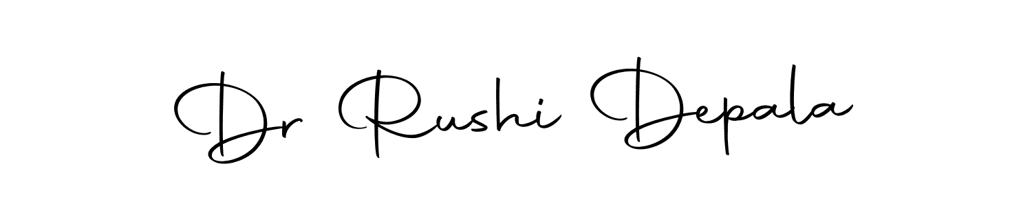 Create a beautiful signature design for name Dr Rushi Depala. With this signature (Autography-DOLnW) fonts, you can make a handwritten signature for free. Dr Rushi Depala signature style 10 images and pictures png