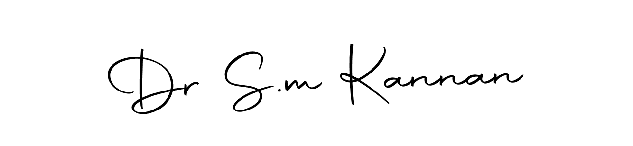 Make a beautiful signature design for name Dr S.m Kannan. With this signature (Autography-DOLnW) style, you can create a handwritten signature for free. Dr S.m Kannan signature style 10 images and pictures png