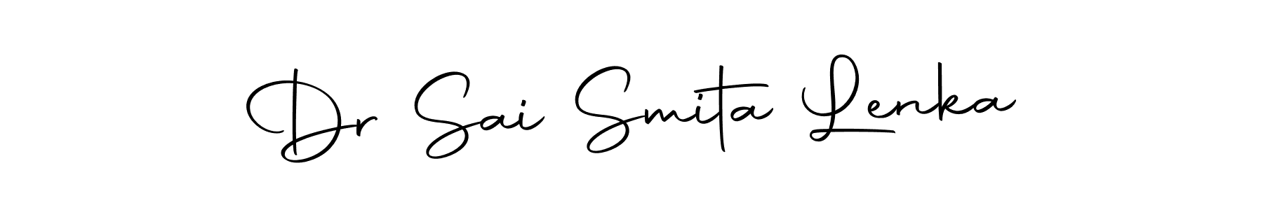 Create a beautiful signature design for name Dr Sai Smita Lenka. With this signature (Autography-DOLnW) fonts, you can make a handwritten signature for free. Dr Sai Smita Lenka signature style 10 images and pictures png