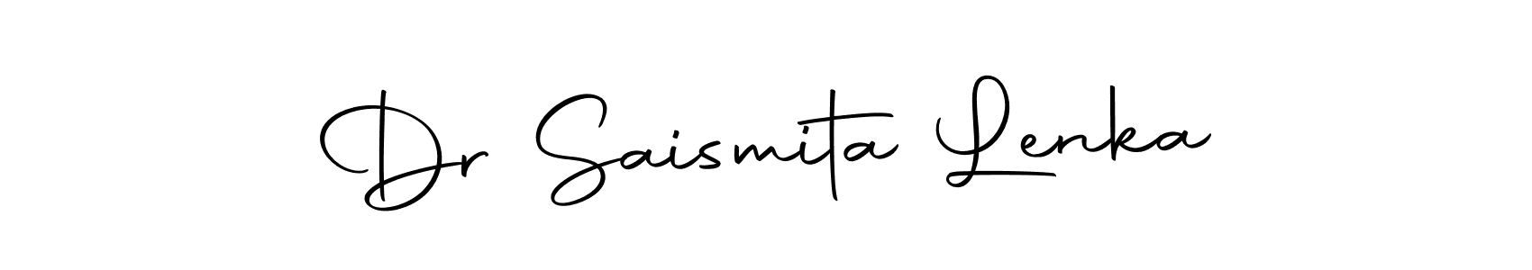 You should practise on your own different ways (Autography-DOLnW) to write your name (Dr Saismita Lenka) in signature. don't let someone else do it for you. Dr Saismita Lenka signature style 10 images and pictures png