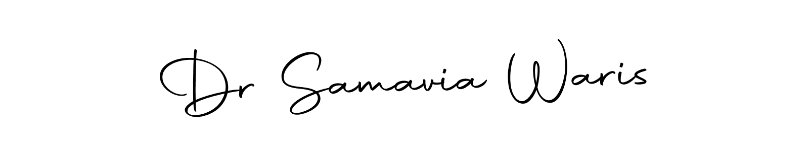 Make a beautiful signature design for name Dr Samavia Waris. Use this online signature maker to create a handwritten signature for free. Dr Samavia Waris signature style 10 images and pictures png