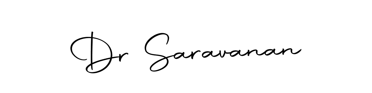 Create a beautiful signature design for name Dr Saravanan. With this signature (Autography-DOLnW) fonts, you can make a handwritten signature for free. Dr Saravanan signature style 10 images and pictures png