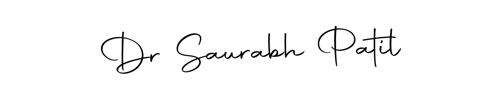 How to make Dr Saurabh Patil name signature. Use Autography-DOLnW style for creating short signs online. This is the latest handwritten sign. Dr Saurabh Patil signature style 10 images and pictures png