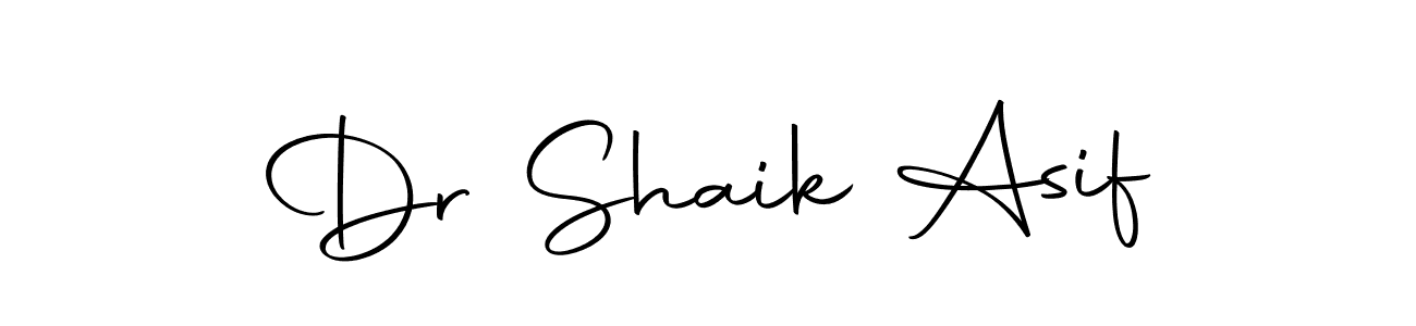 Design your own signature with our free online signature maker. With this signature software, you can create a handwritten (Autography-DOLnW) signature for name Dr Shaik Asif. Dr Shaik Asif signature style 10 images and pictures png