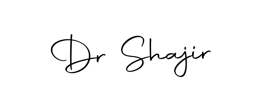 Create a beautiful signature design for name Dr Shajir. With this signature (Autography-DOLnW) fonts, you can make a handwritten signature for free. Dr Shajir signature style 10 images and pictures png