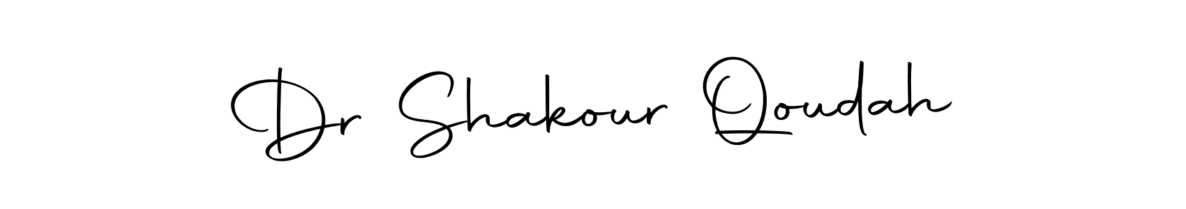 Make a beautiful signature design for name Dr Shakour Qoudah. With this signature (Autography-DOLnW) style, you can create a handwritten signature for free. Dr Shakour Qoudah signature style 10 images and pictures png