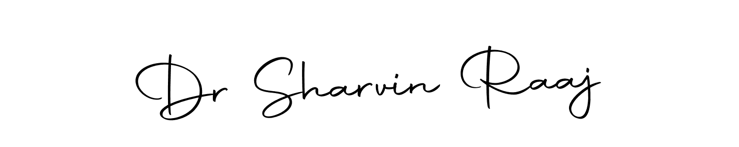 How to make Dr Sharvin Raaj name signature. Use Autography-DOLnW style for creating short signs online. This is the latest handwritten sign. Dr Sharvin Raaj signature style 10 images and pictures png