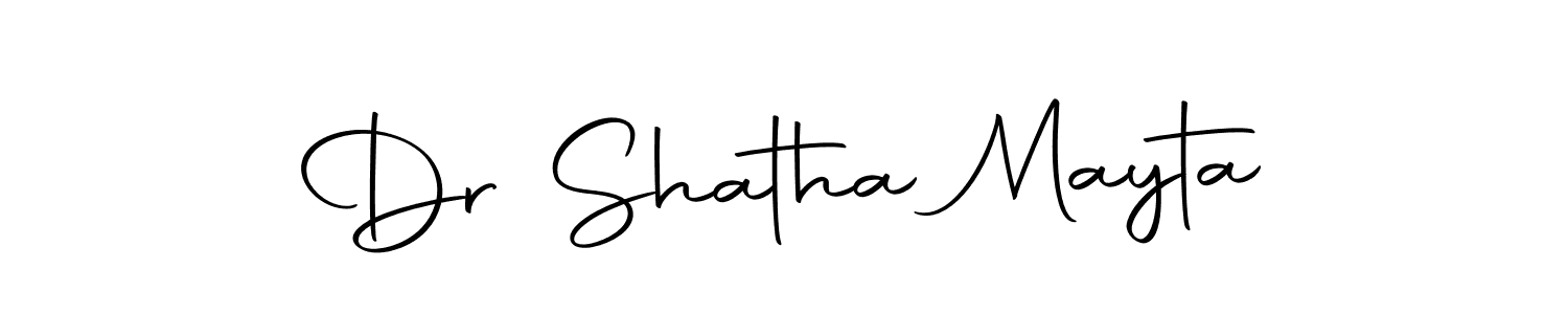 How to make Dr Shatha Mayta signature? Autography-DOLnW is a professional autograph style. Create handwritten signature for Dr Shatha Mayta name. Dr Shatha Mayta signature style 10 images and pictures png