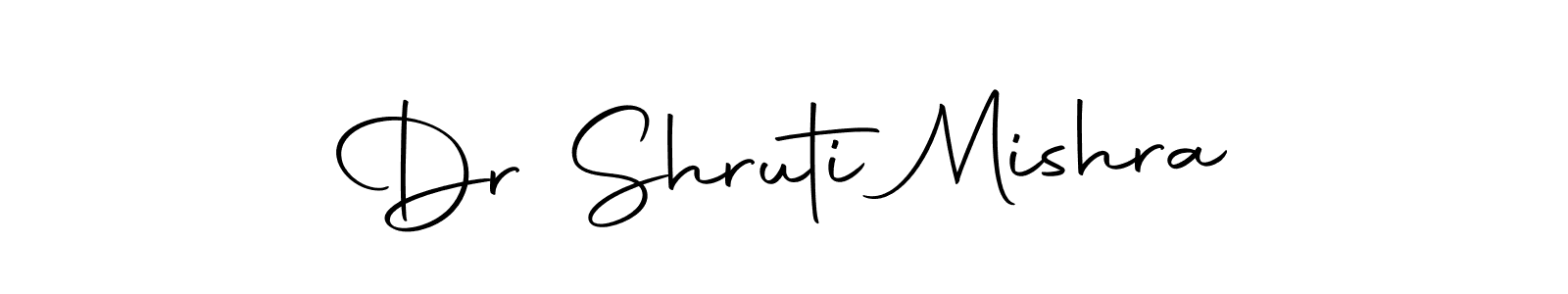 Make a beautiful signature design for name Dr Shruti Mishra. With this signature (Autography-DOLnW) style, you can create a handwritten signature for free. Dr Shruti Mishra signature style 10 images and pictures png