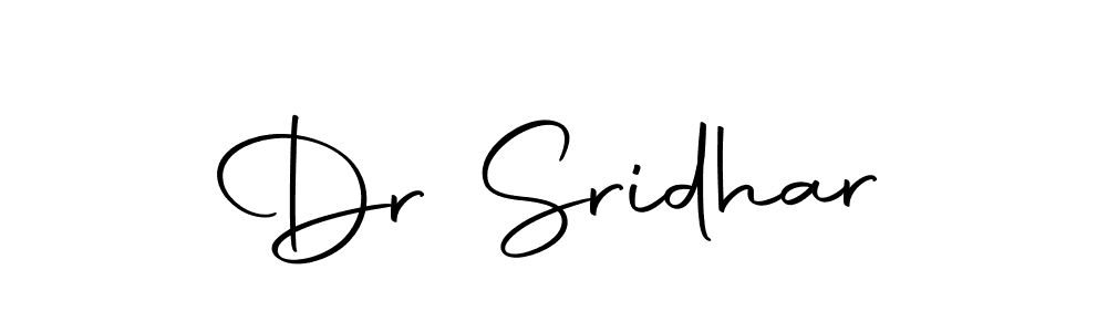 The best way (Autography-DOLnW) to make a short signature is to pick only two or three words in your name. The name Dr Sridhar include a total of six letters. For converting this name. Dr Sridhar signature style 10 images and pictures png