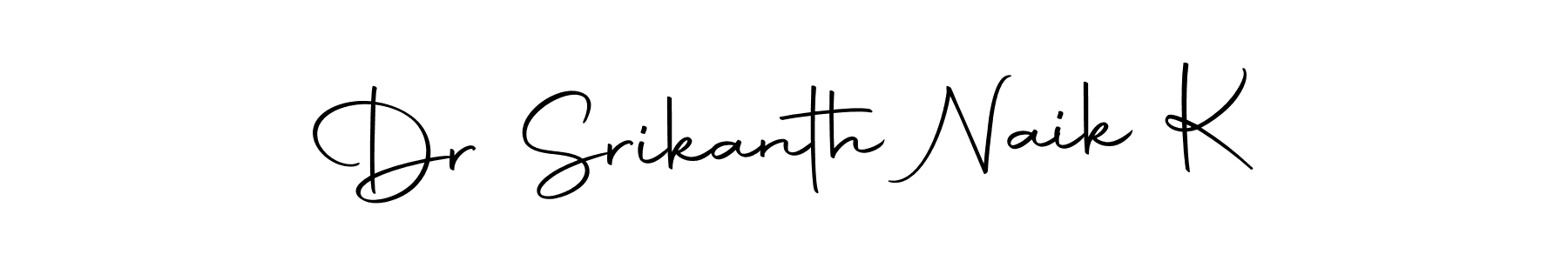 You can use this online signature creator to create a handwritten signature for the name Dr Srikanth Naik K. This is the best online autograph maker. Dr Srikanth Naik K signature style 10 images and pictures png