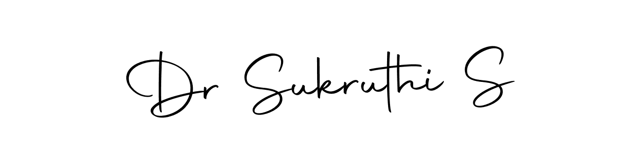 How to make Dr Sukruthi S signature? Autography-DOLnW is a professional autograph style. Create handwritten signature for Dr Sukruthi S name. Dr Sukruthi S signature style 10 images and pictures png