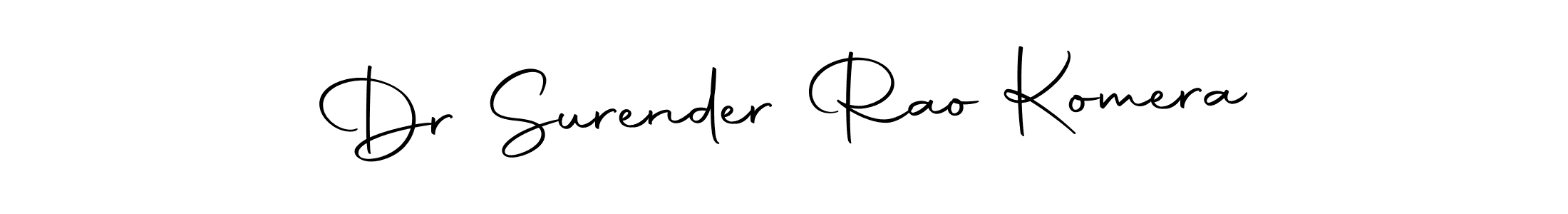 Autography-DOLnW is a professional signature style that is perfect for those who want to add a touch of class to their signature. It is also a great choice for those who want to make their signature more unique. Get Dr Surender Rao Komera name to fancy signature for free. Dr Surender Rao Komera signature style 10 images and pictures png
