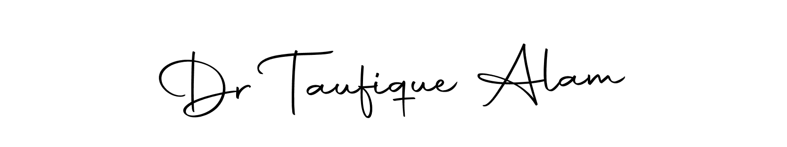 How to make Dr Taufique Alam name signature. Use Autography-DOLnW style for creating short signs online. This is the latest handwritten sign. Dr Taufique Alam signature style 10 images and pictures png