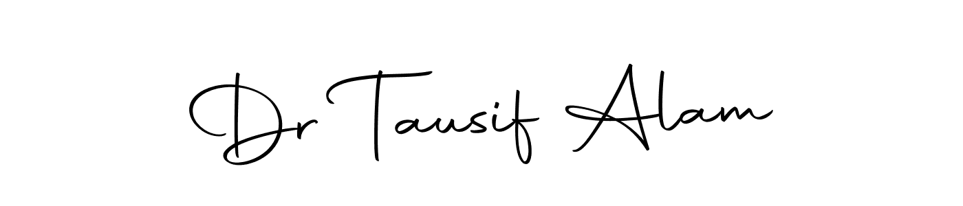 How to make Dr Tausif Alam name signature. Use Autography-DOLnW style for creating short signs online. This is the latest handwritten sign. Dr Tausif Alam signature style 10 images and pictures png