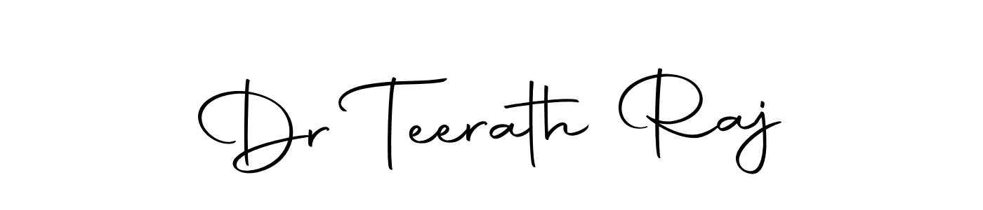 Dr Teerath Raj stylish signature style. Best Handwritten Sign (Autography-DOLnW) for my name. Handwritten Signature Collection Ideas for my name Dr Teerath Raj. Dr Teerath Raj signature style 10 images and pictures png