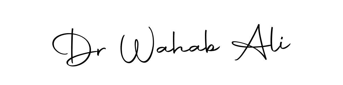You should practise on your own different ways (Autography-DOLnW) to write your name (Dr Wahab Ali) in signature. don't let someone else do it for you. Dr Wahab Ali signature style 10 images and pictures png