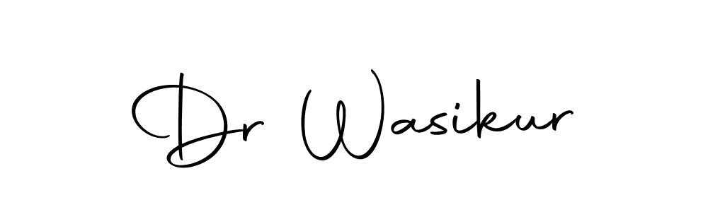 How to make Dr Wasikur name signature. Use Autography-DOLnW style for creating short signs online. This is the latest handwritten sign. Dr Wasikur signature style 10 images and pictures png