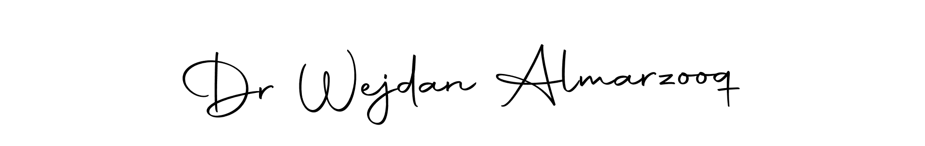 Make a short Dr Wejdan Almarzooq signature style. Manage your documents anywhere anytime using Autography-DOLnW. Create and add eSignatures, submit forms, share and send files easily. Dr Wejdan Almarzooq signature style 10 images and pictures png