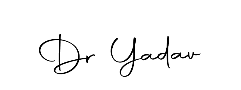 Use a signature maker to create a handwritten signature online. With this signature software, you can design (Autography-DOLnW) your own signature for name Dr Yadav. Dr Yadav signature style 10 images and pictures png