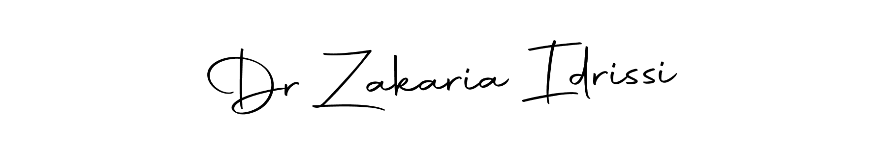 Dr Zakaria Idrissi stylish signature style. Best Handwritten Sign (Autography-DOLnW) for my name. Handwritten Signature Collection Ideas for my name Dr Zakaria Idrissi. Dr Zakaria Idrissi signature style 10 images and pictures png