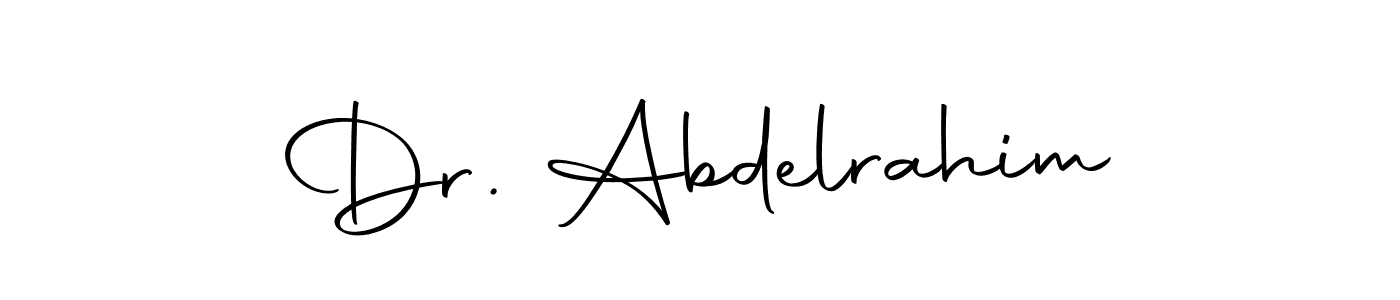 Make a beautiful signature design for name Dr. Abdelrahim. With this signature (Autography-DOLnW) style, you can create a handwritten signature for free. Dr. Abdelrahim signature style 10 images and pictures png