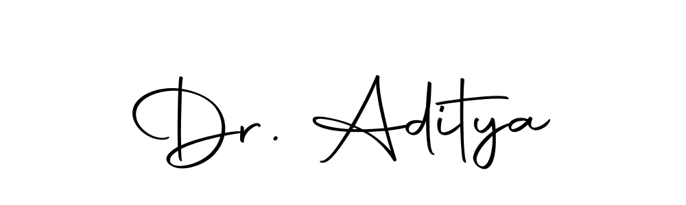 Use a signature maker to create a handwritten signature online. With this signature software, you can design (Autography-DOLnW) your own signature for name Dr. Aditya. Dr. Aditya signature style 10 images and pictures png