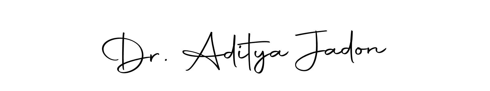 Also we have Dr. Aditya Jadon name is the best signature style. Create professional handwritten signature collection using Autography-DOLnW autograph style. Dr. Aditya Jadon signature style 10 images and pictures png