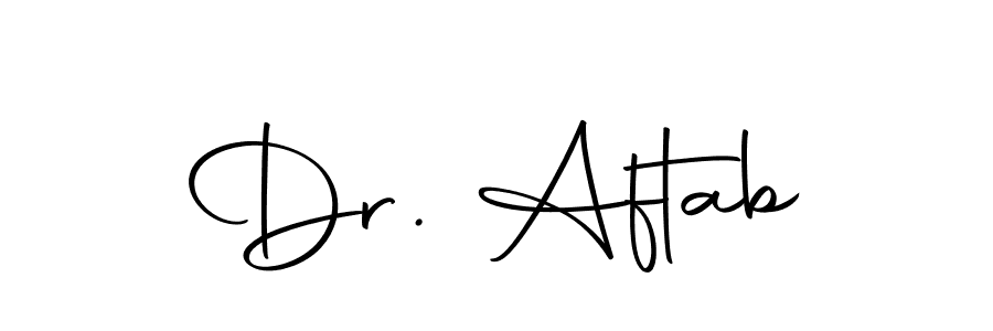 It looks lik you need a new signature style for name Dr. Aftab. Design unique handwritten (Autography-DOLnW) signature with our free signature maker in just a few clicks. Dr. Aftab signature style 10 images and pictures png