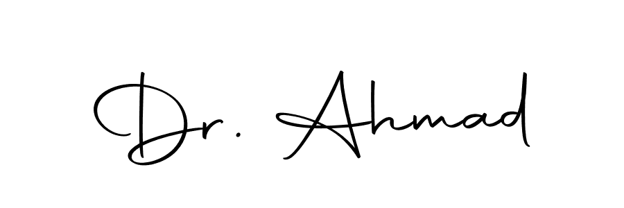 Make a short Dr. Ahmad signature style. Manage your documents anywhere anytime using Autography-DOLnW. Create and add eSignatures, submit forms, share and send files easily. Dr. Ahmad signature style 10 images and pictures png