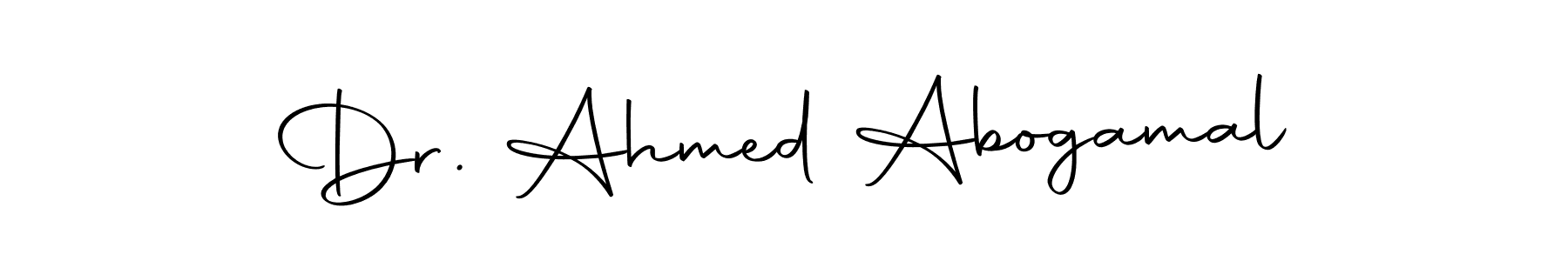 How to make Dr. Ahmed Abogamal name signature. Use Autography-DOLnW style for creating short signs online. This is the latest handwritten sign. Dr. Ahmed Abogamal signature style 10 images and pictures png