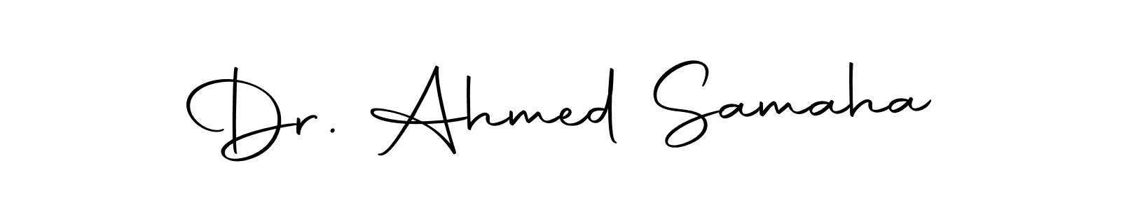 The best way (Autography-DOLnW) to make a short signature is to pick only two or three words in your name. The name Dr. Ahmed Samaha include a total of six letters. For converting this name. Dr. Ahmed Samaha signature style 10 images and pictures png