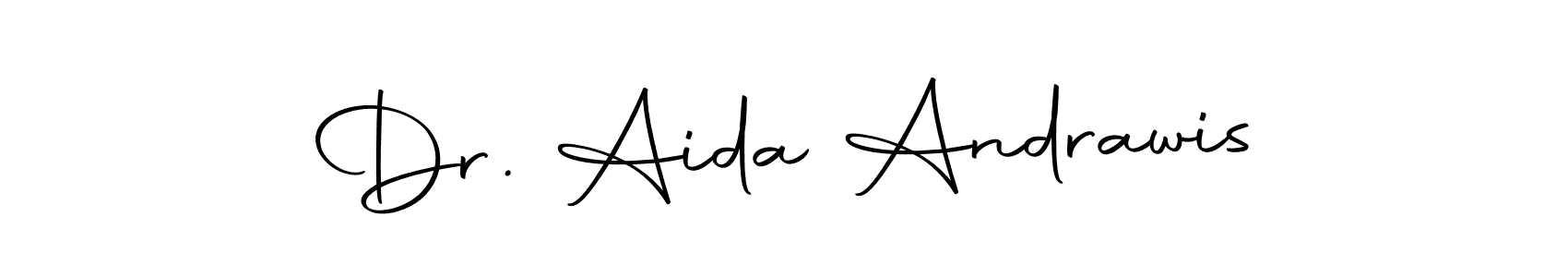 Design your own signature with our free online signature maker. With this signature software, you can create a handwritten (Autography-DOLnW) signature for name Dr. Aida Andrawis. Dr. Aida Andrawis signature style 10 images and pictures png