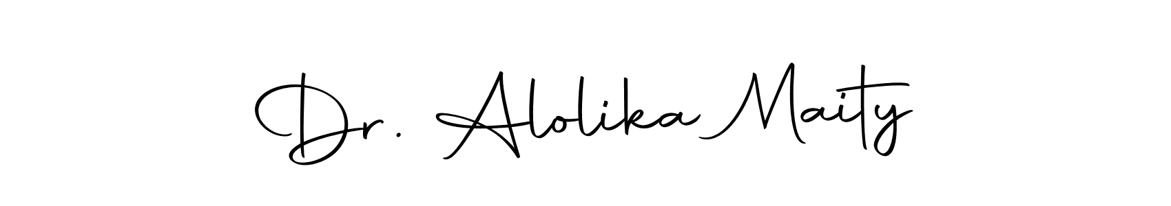 Make a beautiful signature design for name Dr. Alolika Maity. Use this online signature maker to create a handwritten signature for free. Dr. Alolika Maity signature style 10 images and pictures png