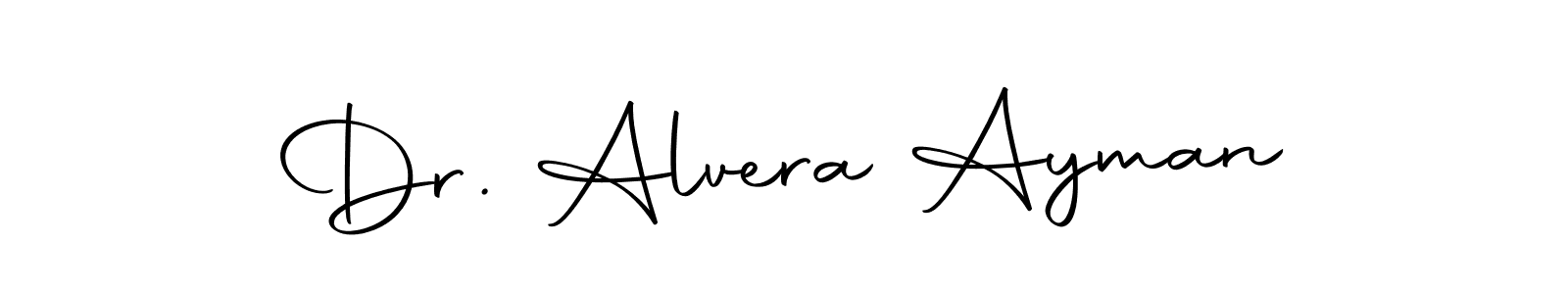 How to make Dr. Alvera Ayman signature? Autography-DOLnW is a professional autograph style. Create handwritten signature for Dr. Alvera Ayman name. Dr. Alvera Ayman signature style 10 images and pictures png