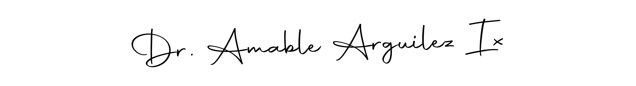 The best way (Autography-DOLnW) to make a short signature is to pick only two or three words in your name. The name Dr. Amable Arguilez Ix include a total of six letters. For converting this name. Dr. Amable Arguilez Ix signature style 10 images and pictures png