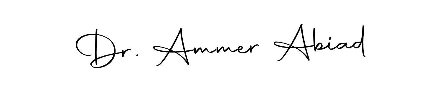 Use a signature maker to create a handwritten signature online. With this signature software, you can design (Autography-DOLnW) your own signature for name Dr. Ammer Abiad. Dr. Ammer Abiad signature style 10 images and pictures png