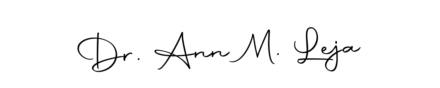 Make a beautiful signature design for name Dr. Ann M. Leja. With this signature (Autography-DOLnW) style, you can create a handwritten signature for free. Dr. Ann M. Leja signature style 10 images and pictures png