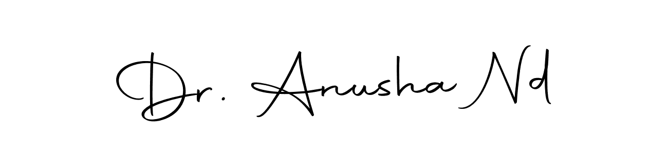 Dr. Anusha Nd stylish signature style. Best Handwritten Sign (Autography-DOLnW) for my name. Handwritten Signature Collection Ideas for my name Dr. Anusha Nd. Dr. Anusha Nd signature style 10 images and pictures png