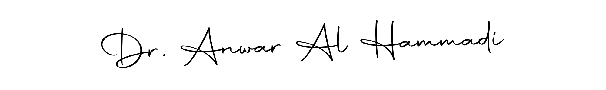 Similarly Autography-DOLnW is the best handwritten signature design. Signature creator online .You can use it as an online autograph creator for name Dr. Anwar Al Hammadi. Dr. Anwar Al Hammadi signature style 10 images and pictures png