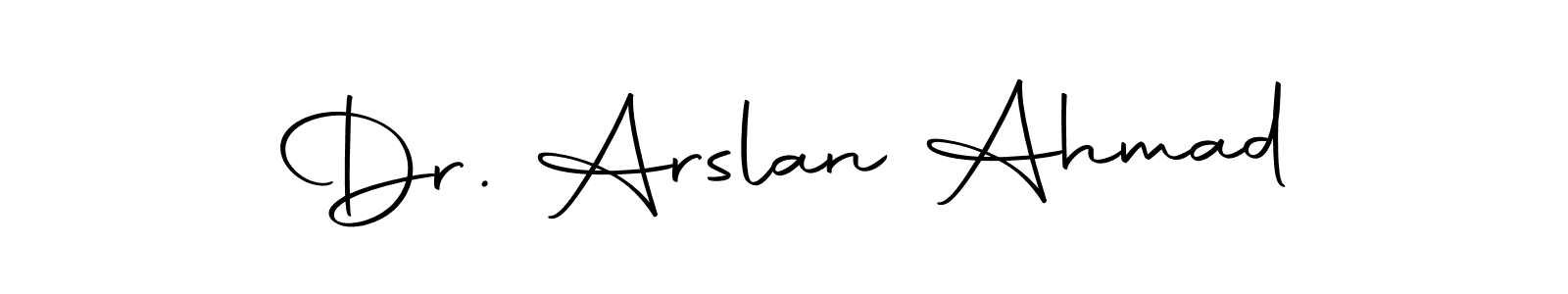 if you are searching for the best signature style for your name Dr. Arslan Ahmad. so please give up your signature search. here we have designed multiple signature styles  using Autography-DOLnW. Dr. Arslan Ahmad signature style 10 images and pictures png