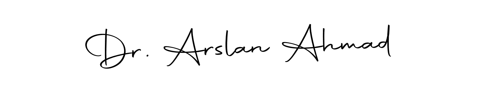 How to make Dr. Arslan Ahmad signature? Autography-DOLnW is a professional autograph style. Create handwritten signature for Dr. Arslan Ahmad name. Dr. Arslan Ahmad signature style 10 images and pictures png